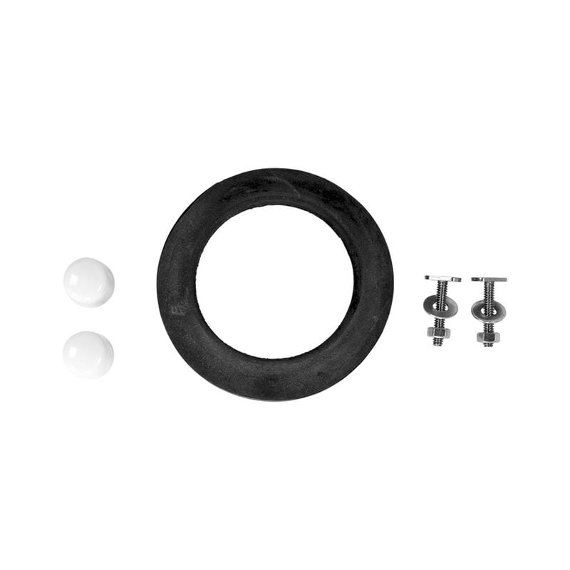 Lippert Flow Max Replacement RV Toilet Bottom Gasket and Mounting Hardware image number 1