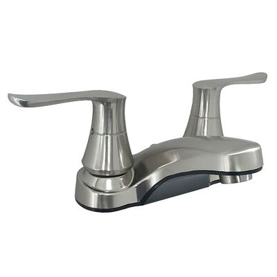 Empire Faucet Chrome RV/Mobile Home Bathroom Faucet with Solid Sabre Handles & 2.2 GPM Aerator