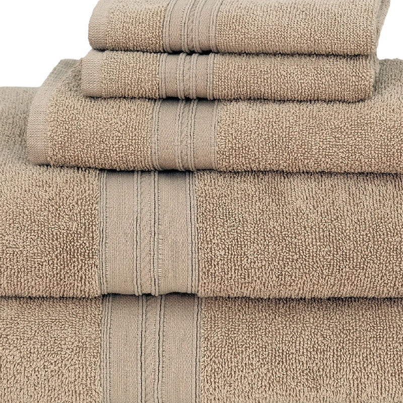 Enclave 5-Piece Turkish Cotton Towel Set, Tan image number 2