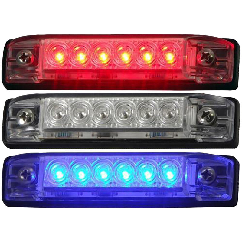 T-H Marine Slim Line LED Utility Strip Light, 4", 6 Red LEDs image number 2