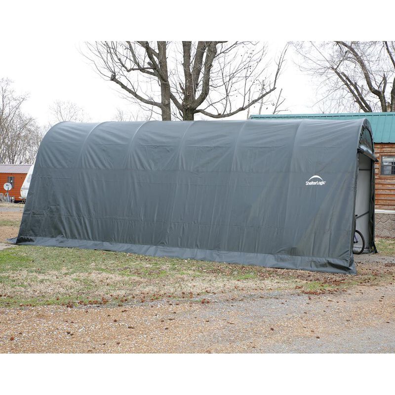 Round Style Shelter 12 x 20 x 8 Gray Cover image number 11