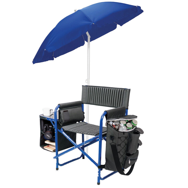 Fusion Chair, Dark Gray with Blue image number 2