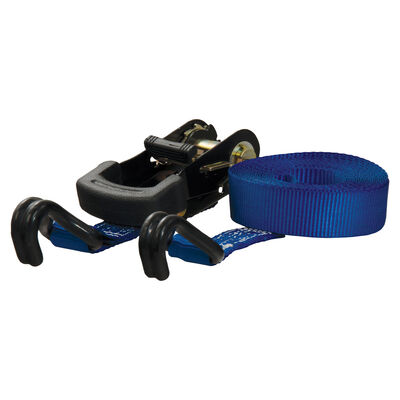 CURT 16' Blue Cargo Strap with J-Hooks, 733 lbs.