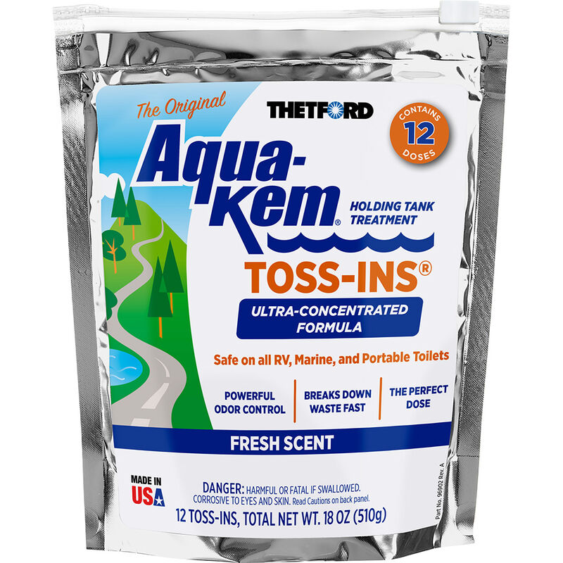 Aqua-Kem Toss-Ins Holding Tank Treatment, Fresh Scent, 12-Pack image number 1