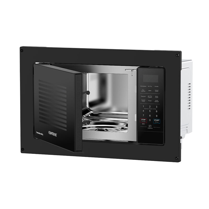 Contoure 0.9 Cu.Ft. Compact Smart Air-Fry & Power Convection Microwave - Black image number 4