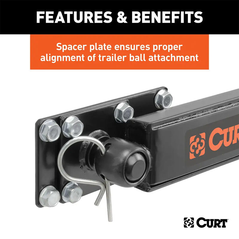 Curt Trunnion Bar Weight Distribution Hitch With Sway Control, 15K image number 2