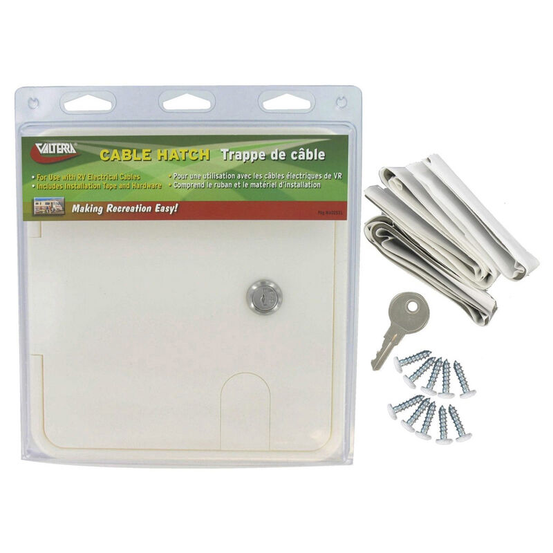 Valterra Cable Hatch, Large Square, White image number 2