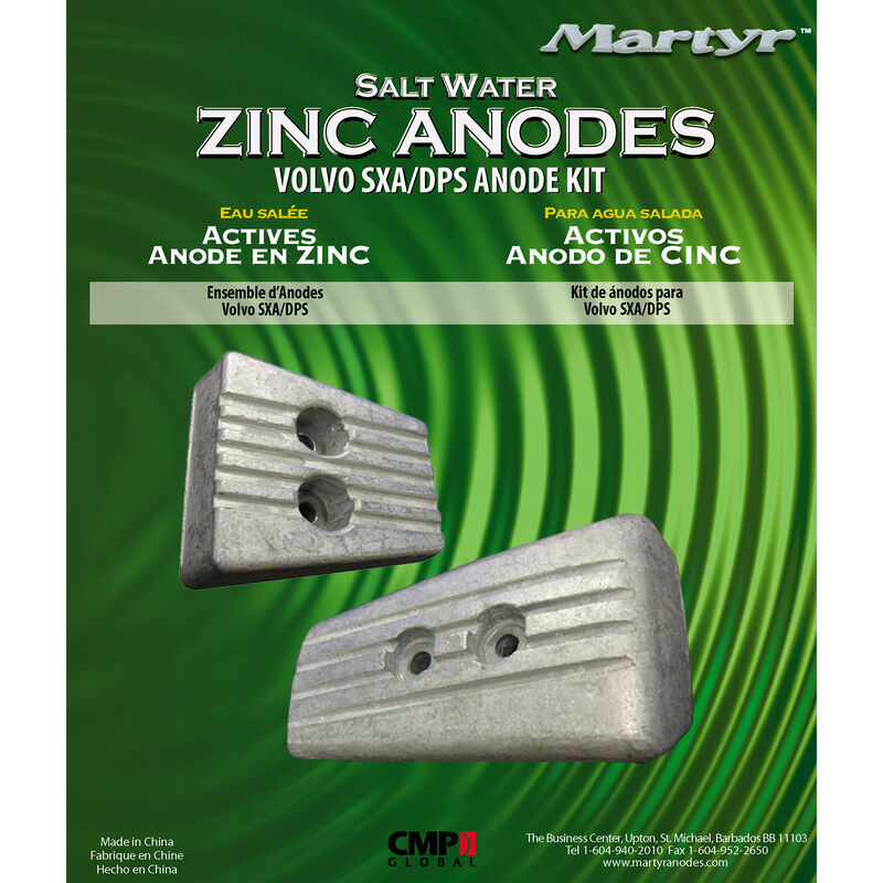 CMP Volvo Penta Anode Kit For Volvo SX Engine image number 1