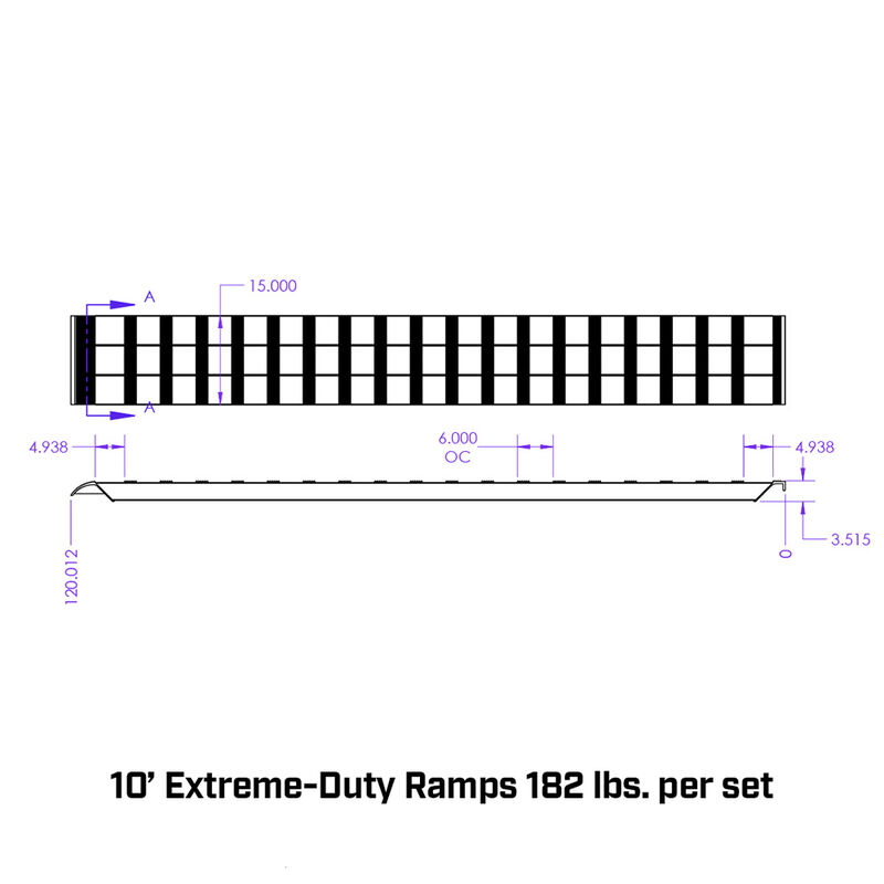 Gen-Y Hitch 6' Aluminum Loading Ramps, Pair image number 2