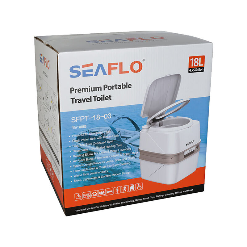 SEAFLO 4.8 Gallon (18L) Premium Portable Travel Toilet image number 8