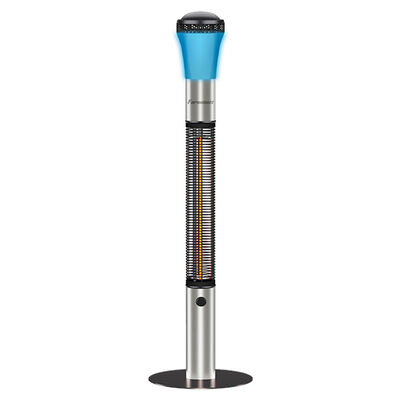 Epsilon 59&rdquo; Electric Infrared Tower Heater with Bluetooth, Silver