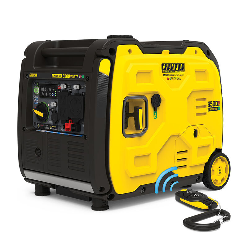 Champion 5500-Watt Dual-Fuel RV-Ready Portable Inverter with CO Shield and Remote Start image number 1