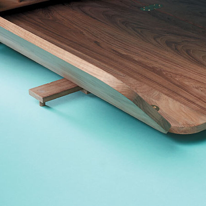 Whitecap Teak Cockpit Table w/Folding Leaves and Four-Drink Holder image number 4