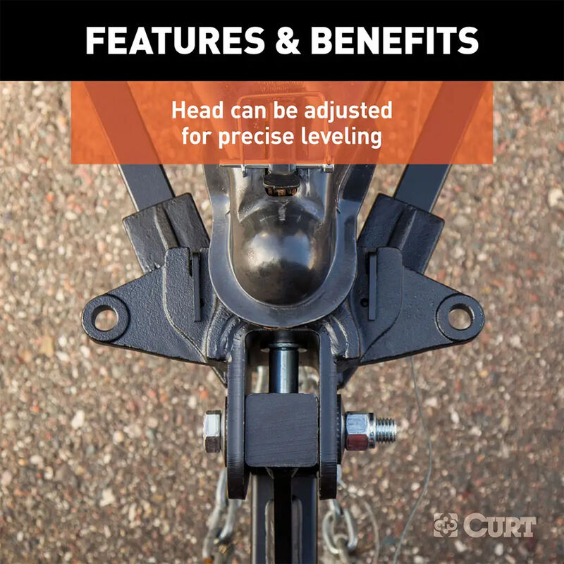 Curt Trunnion Bar Weight Distribution Hitch With Sway Control, 15K image number 11