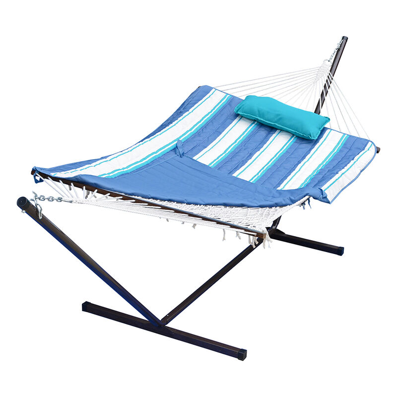 Algoma Rope Hammock, Stand, Pad, and Pillow Combination image number 2