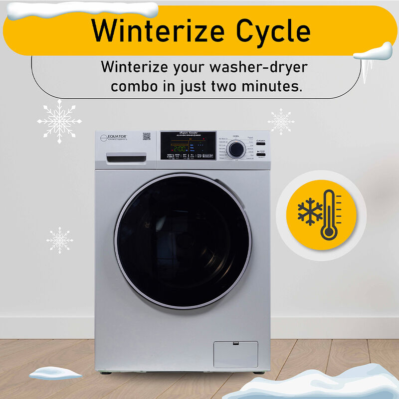 Equator 15-lb. All-in-One Combo Washer Dryer, Silver image number 16