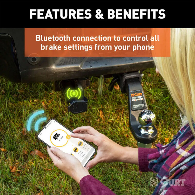 Curt Echo Mobile Bluetooth Electric Trailer Brake Controller, Wireless image number 6