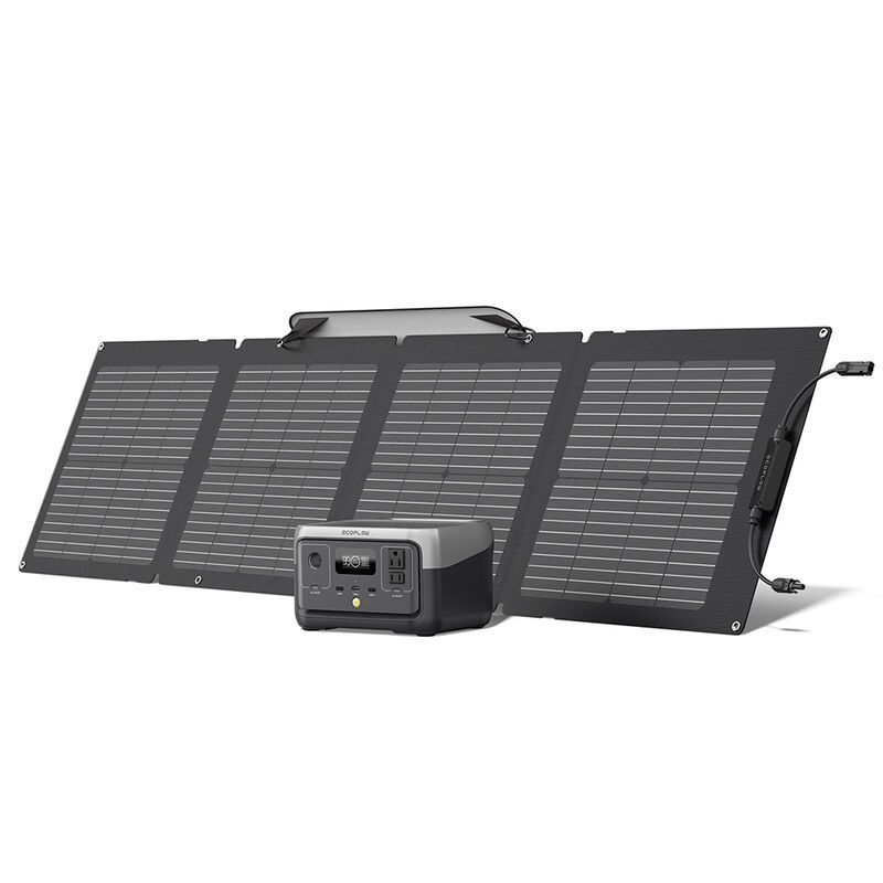 EcoFlow RIVER 2 Portable Power Station with 110W Solar Panel image number 1