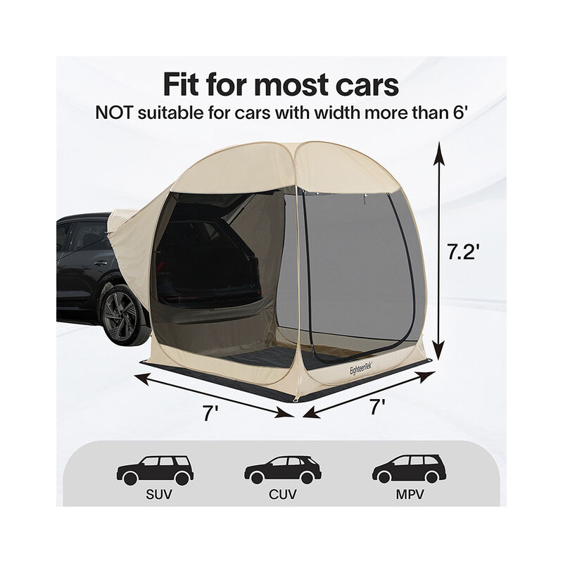 Eighteentek 2-in-1 Pop-Up SUV Tent image number 4