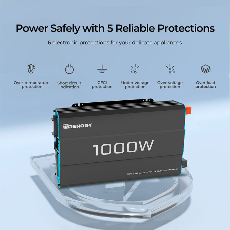 Renogy 1000W 12V Pure Sine Wave Inverter image number 9