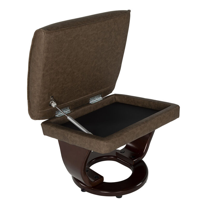 Thomas Payne Luxury Euro Chair with Storage Ottoman image number 3