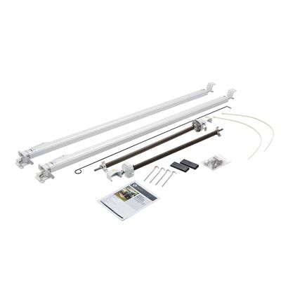 Lippert Solera Classic Universal RV Awning Arms and Hardware Kit, 81"-96" Tall, White
