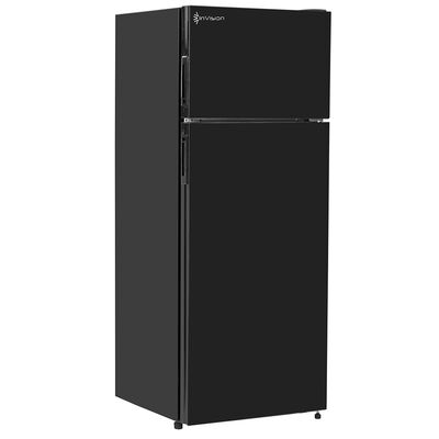 Invision 8CU Top Mount Freezer RV Refrigerator&mdash;Black (Right)