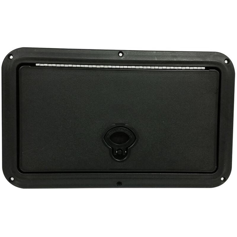 DPI Marine DPF Black Flush Series Hatch Door, 9" x 15" O.D. frame image number 1