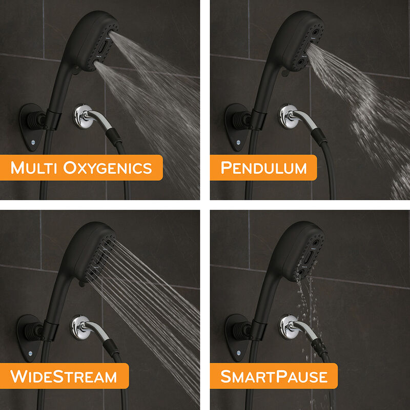 Oxygenics Voyage RV Handheld Shower Head Kit, Matte Black image number 3
