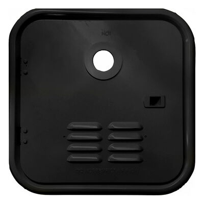 Girard RV Water Heater Door Installation Kit, 6-Gallon (Suburban), Black
