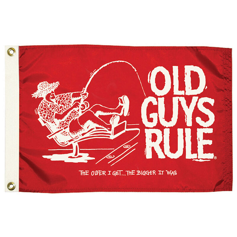 Old Guys Rule Flag, The Older I Get, The Bigger It Was image number 1