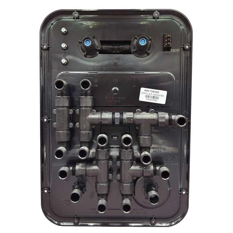 Nautilus P1 H2O System RV Multifunction City Water Fill Panel, Black image number 2