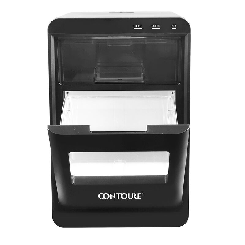CONTOURE Deluxe 44 lbs. Nugget Countertop Ice Maker, Black image number 3