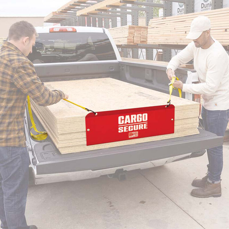 SecureTech Aluminum Truck Bed Cargo Momentum Preventor with Straps image number 2