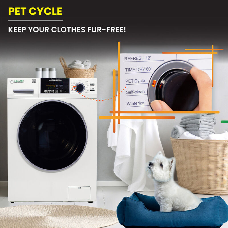 Equator Combo Washer Dryer, Vented-Dry, White image number 13