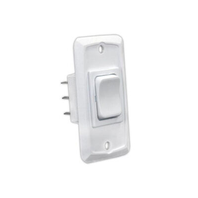 JR Products 12835 HD 12V Mom-On/Off/Mom-On Switch, White