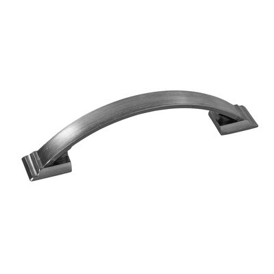 JR Products Designer Cabinet Handle, 5.5" Wide, Satin Nickel
