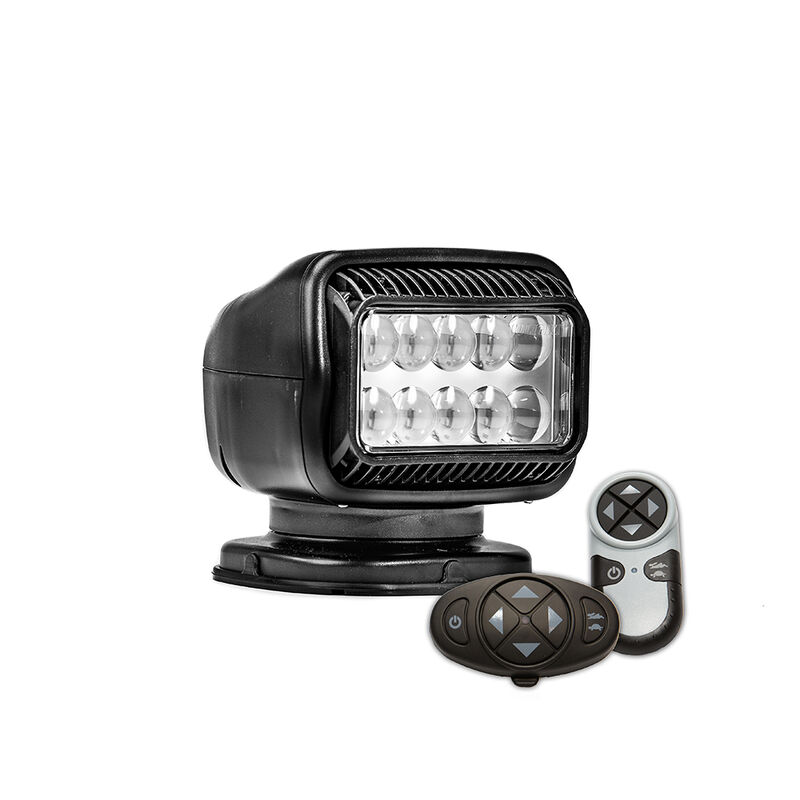 Golight GT LED Searchlight with Dual Wireless Remotes, Permanent Mount, Black image number 1