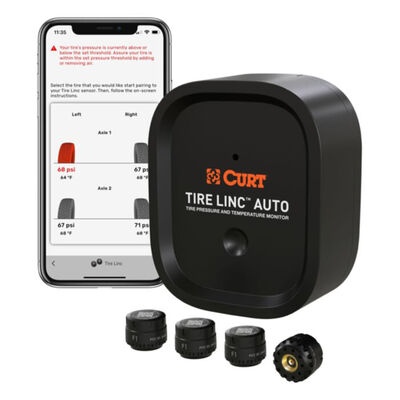 CURT Tire Linc Auto Advanced TPMS Tire Pressure Monitoring System