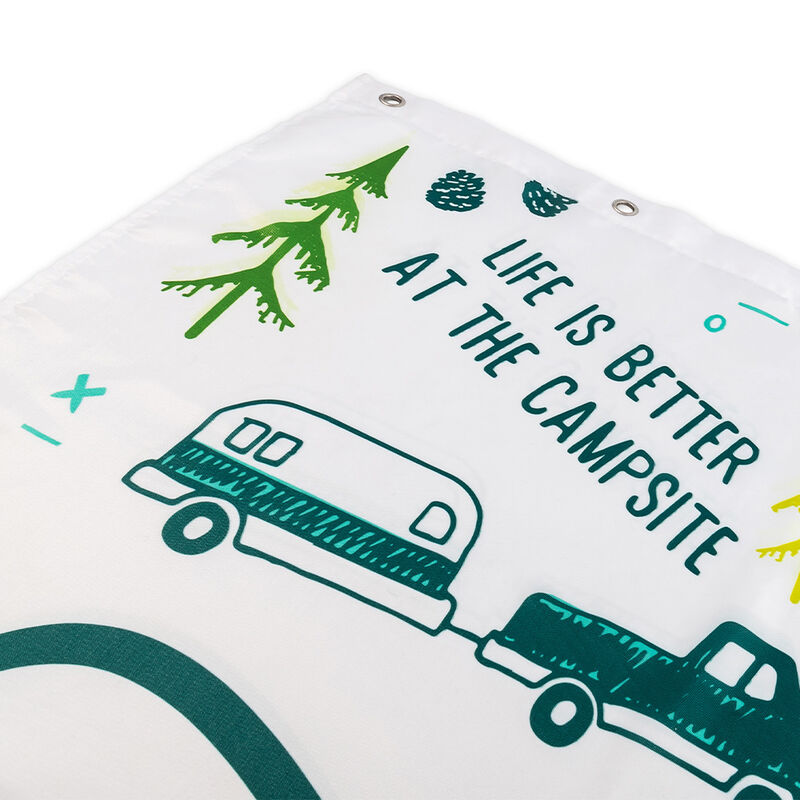 Camco Life is Better at the Campsite Shower Curtain image number 14