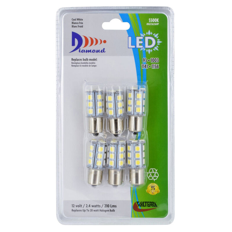 Valterra LED Tower Bulb (1141/1156), 6 Pack image number 2