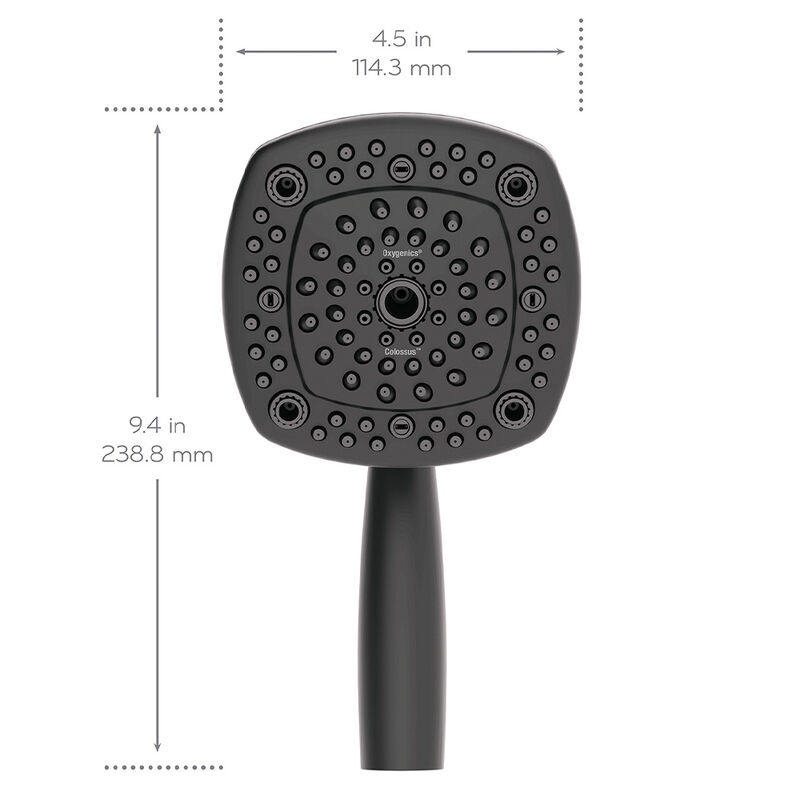 Oxygenics Colossus RV Handheld Shower Head Kit, Matte Black image number 5