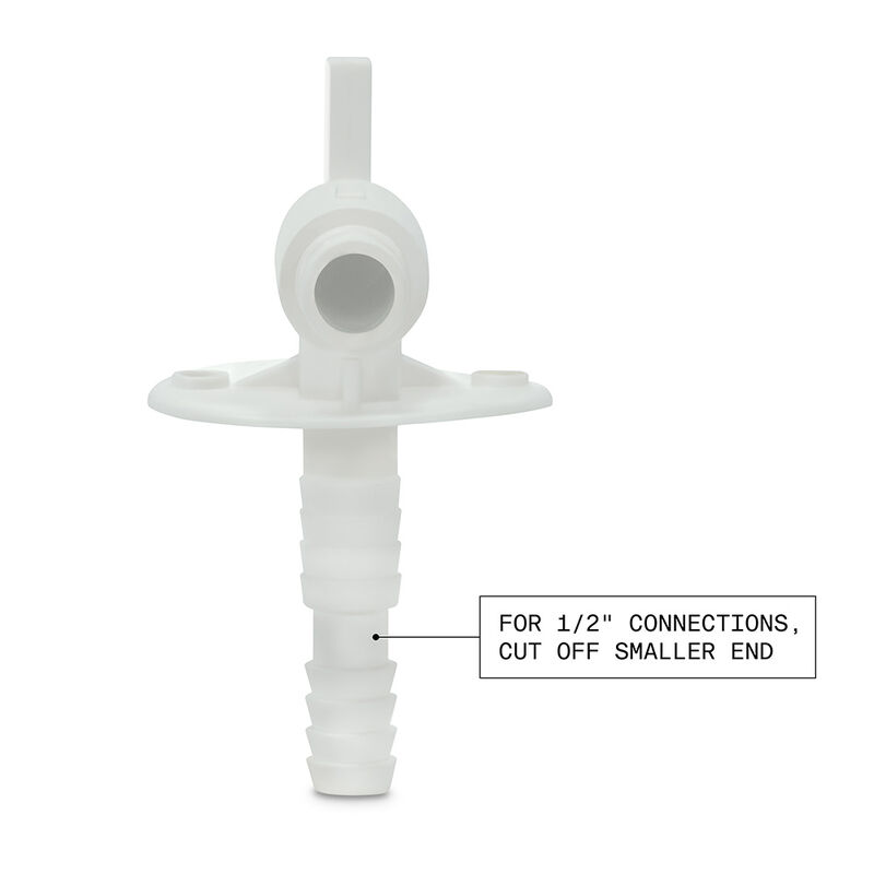 Valterra Universal Drain Valve Barbed White image number 9
