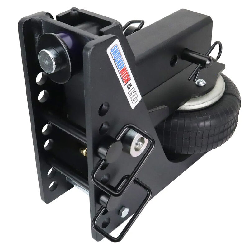 Shocker Hitch HD Max Air Ride Receiver Hitch, Fits 2-1/2" Hitch, Combo 2" and 2-5/16" Chrome Balls image number 9