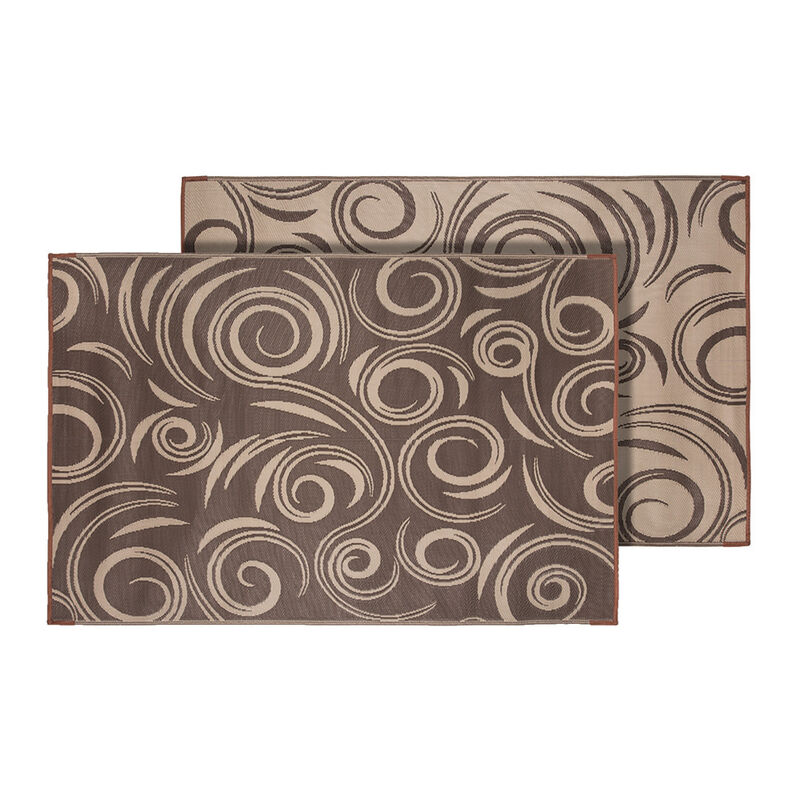 Faulkner Reversible RV Patio Mat, Swirl Design image number 1