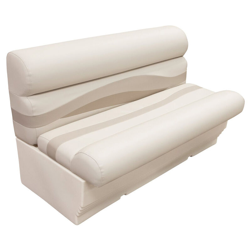 Wise Premier Pontoon 50" Wide Bench Seat with Platinum Base image number 1