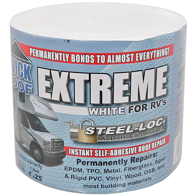 Quick Roof Extreme Repair Tape, Bright White, 4&rdquo; x 25&rsquo; image number 1