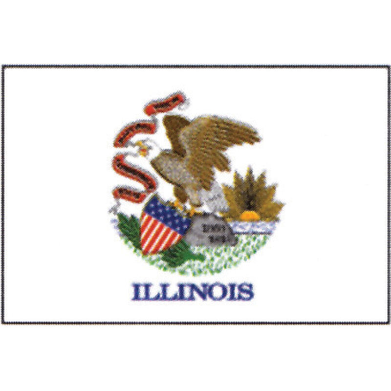 Illinois State Flag, 12" x 18" image number 1