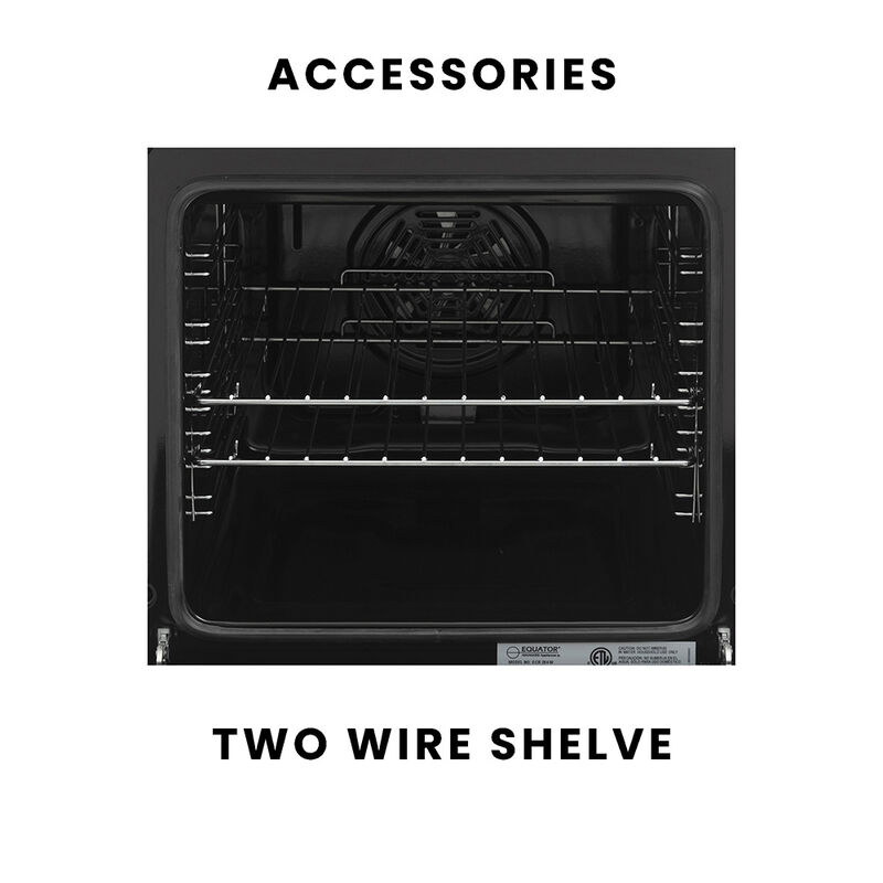 Equator 20" Electric Cooking Range with Convection Oven and Air Fryer, White image number 8