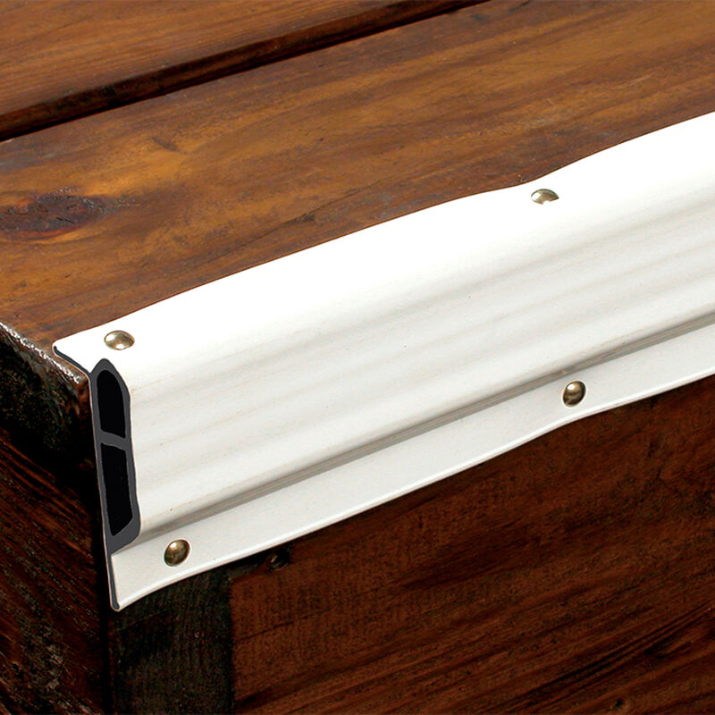 Dock Pro Vinyl Dock Edging White Small Edge Gard 10' Coil image number 1